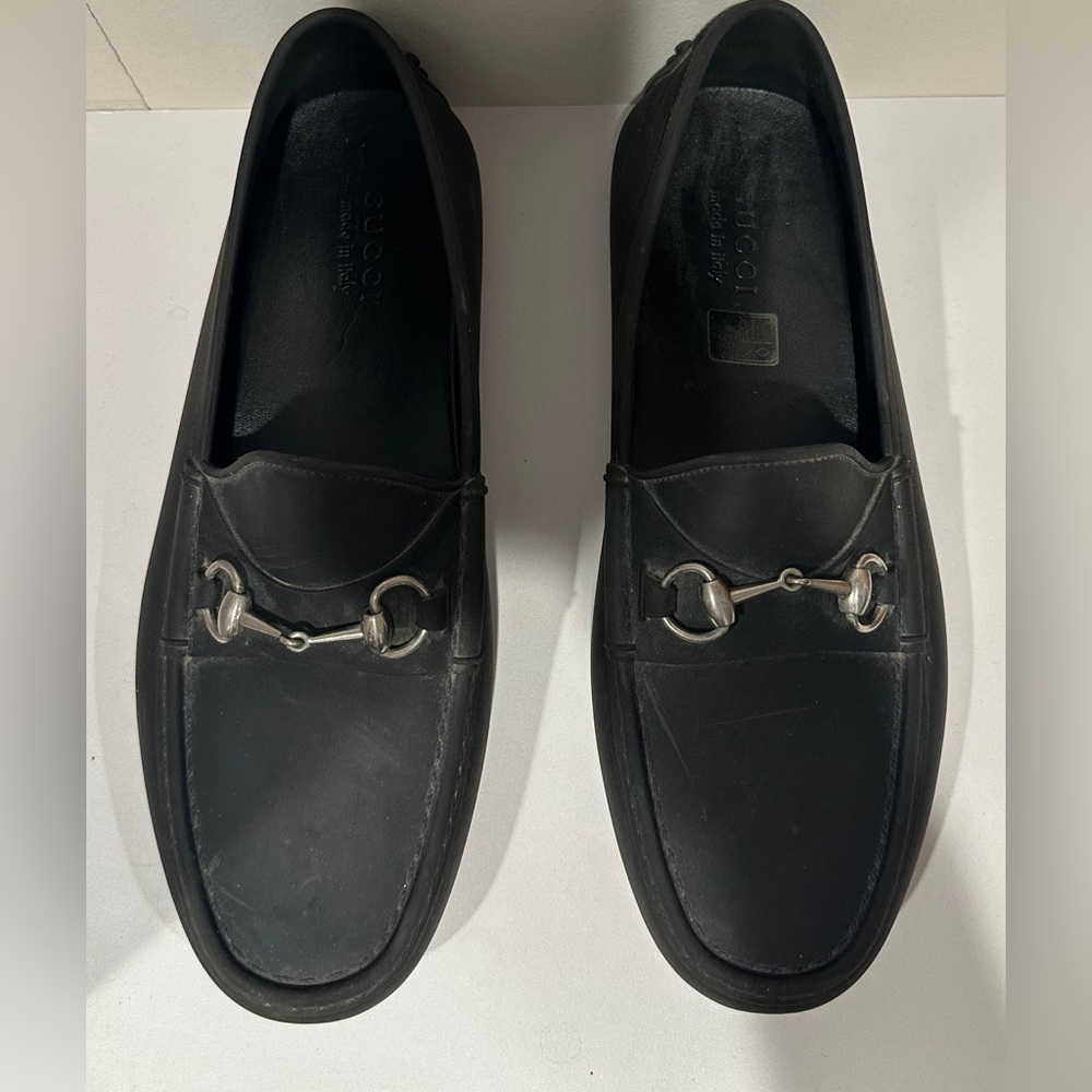 Gucci – Horsebit Rubber Driver Loafers